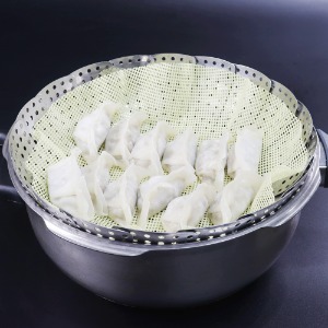 실리콘 찜시트 원형 만두 떡 딤섬 찜기 깔개 시루밑