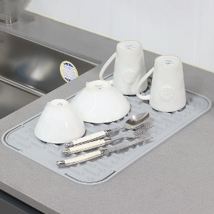 NHB 주방 실리콘 드라잉 매트 설거지 식기건조매트